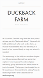 Mobile Screenshot of duckbackfarm.com